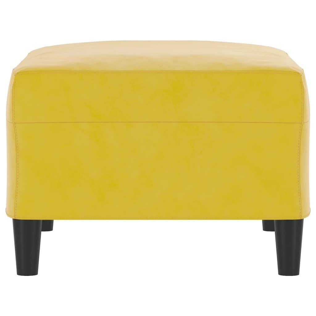 vidaXL Fußhocker Gelb 70x55x41 cm Samt