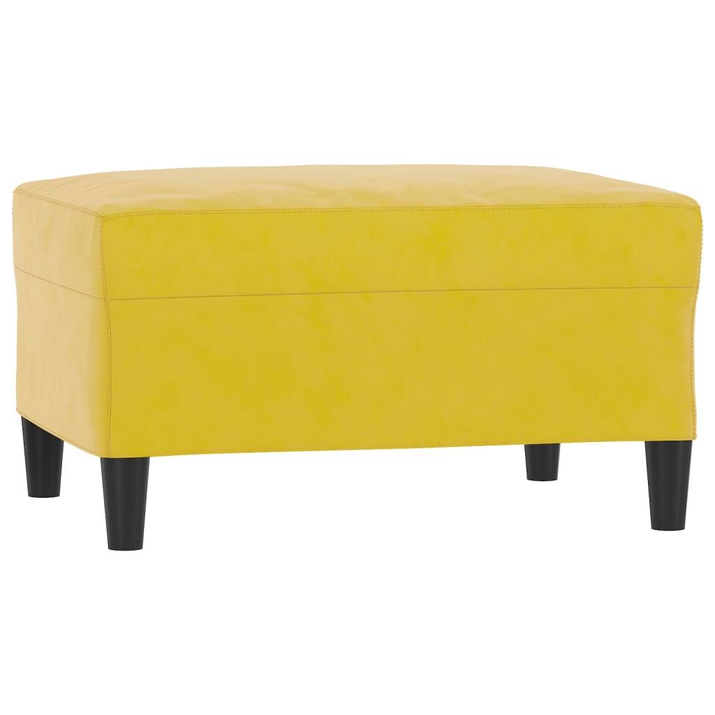 vidaXL Fußhocker Gelb 70x55x41 cm Samt