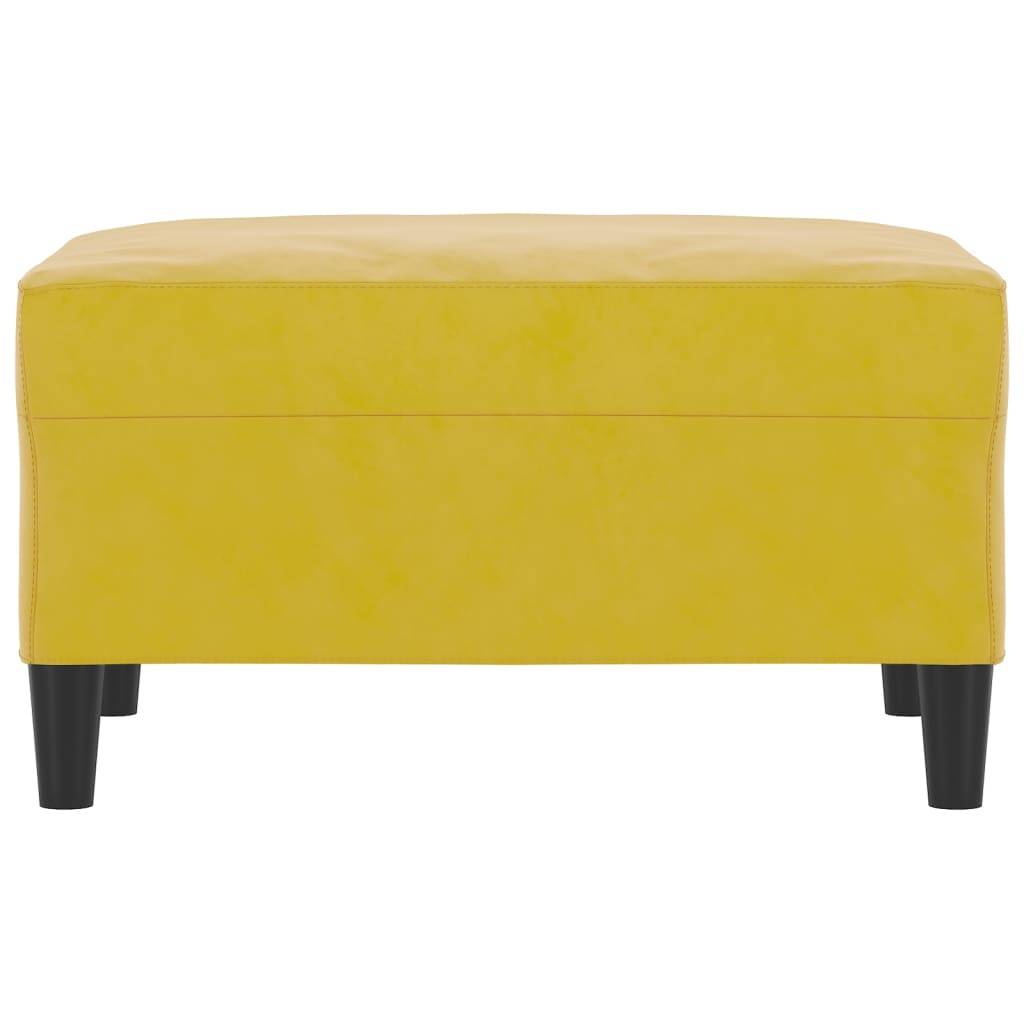 vidaXL Fußhocker Gelb 70x55x41 cm Samt