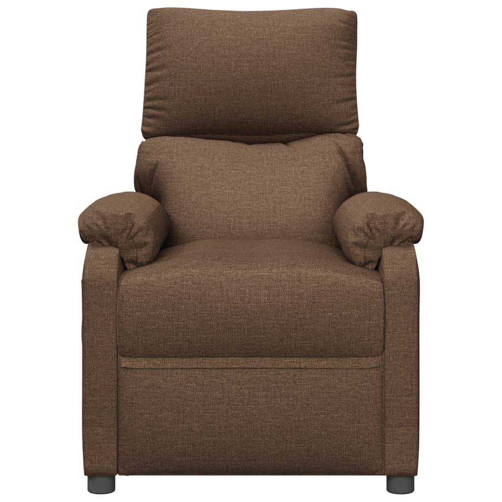 vidaXL Massagesessel Braun Stoff
