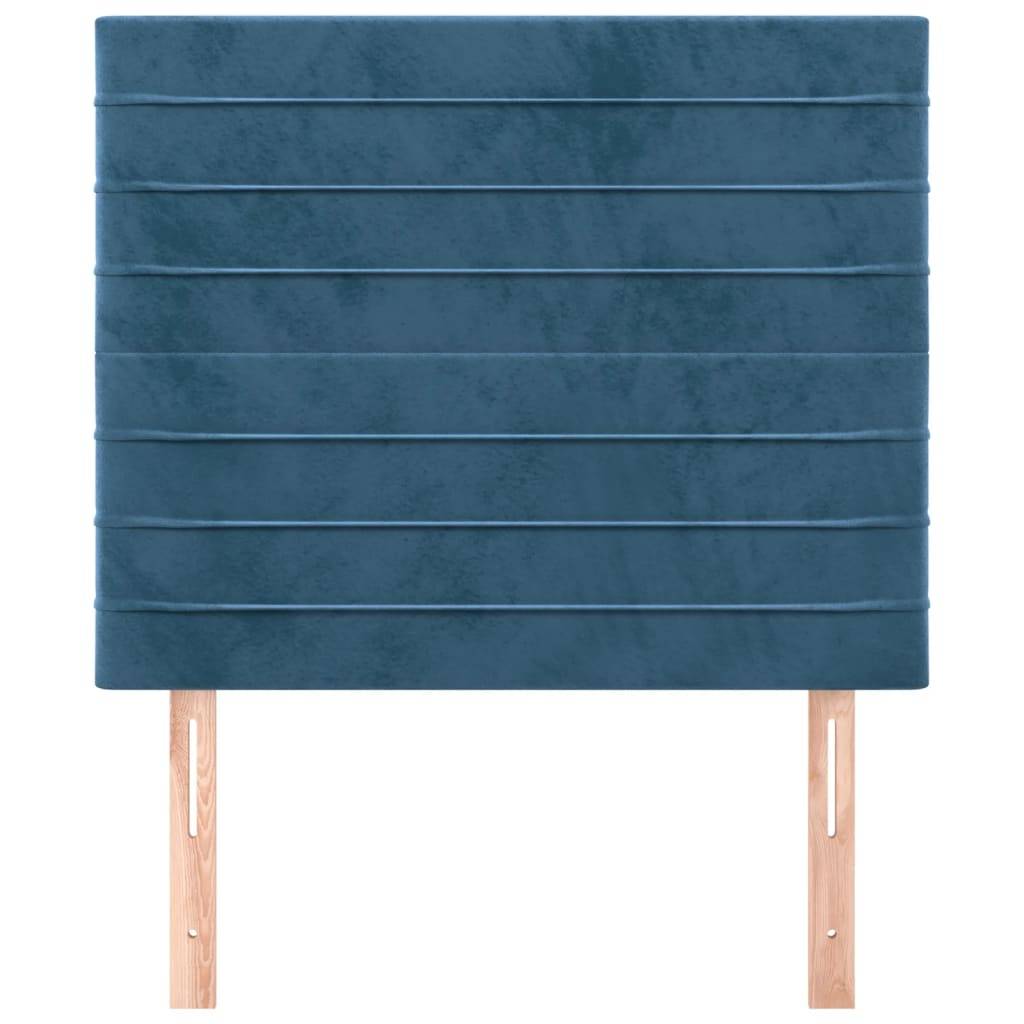 vidaXL Kopfteile 2 Stk. Dunkelblau 90x5x78/88 cm Samt