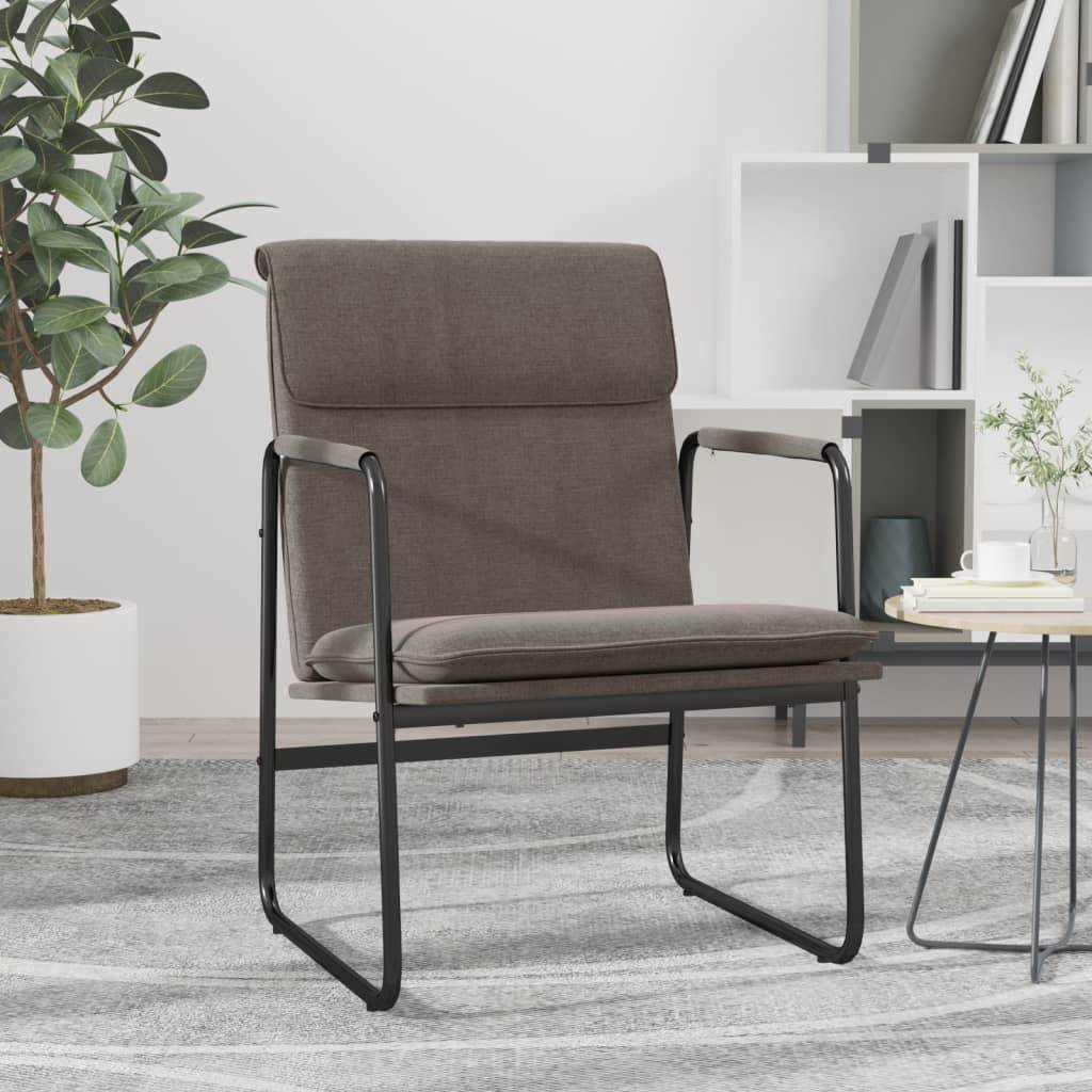 vidaXL Loungesessel Taupe 55x64x80 cm Stoff