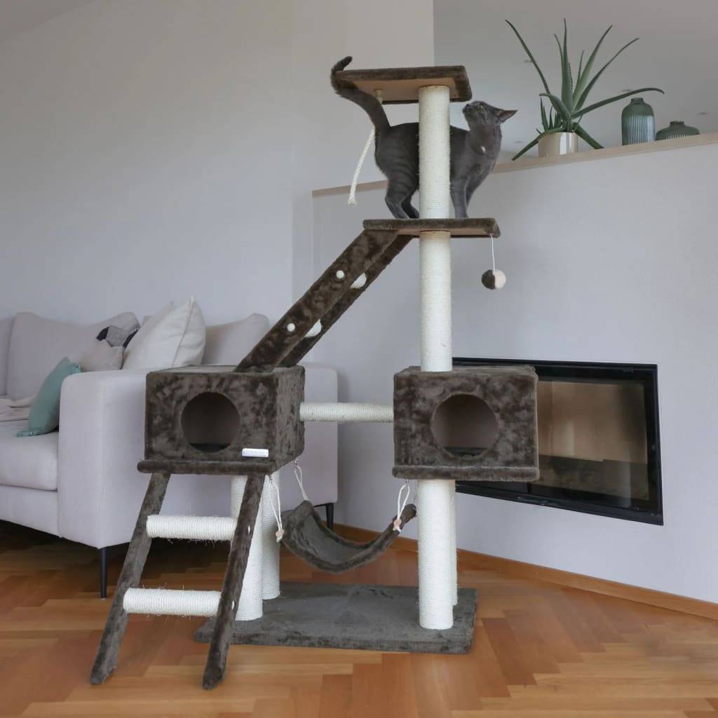 Kerbl Kratzbaum Granat 150 cm Dunkelgrau