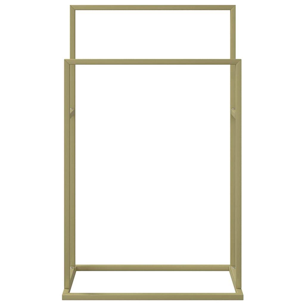 vidaXL Handtuchständer Gold 48x24x78,5 cm Eisen