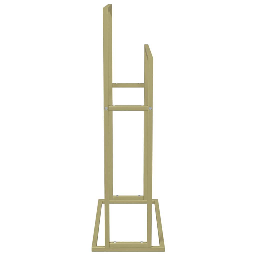vidaXL Handtuchständer Gold 48x24x78,5 cm Eisen