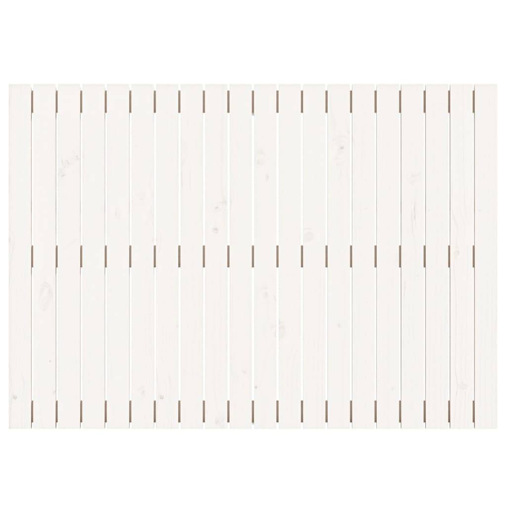 vidaXL Wand-Kopfteil Weiß 127,5x3x90 cm Massivholz Kiefer