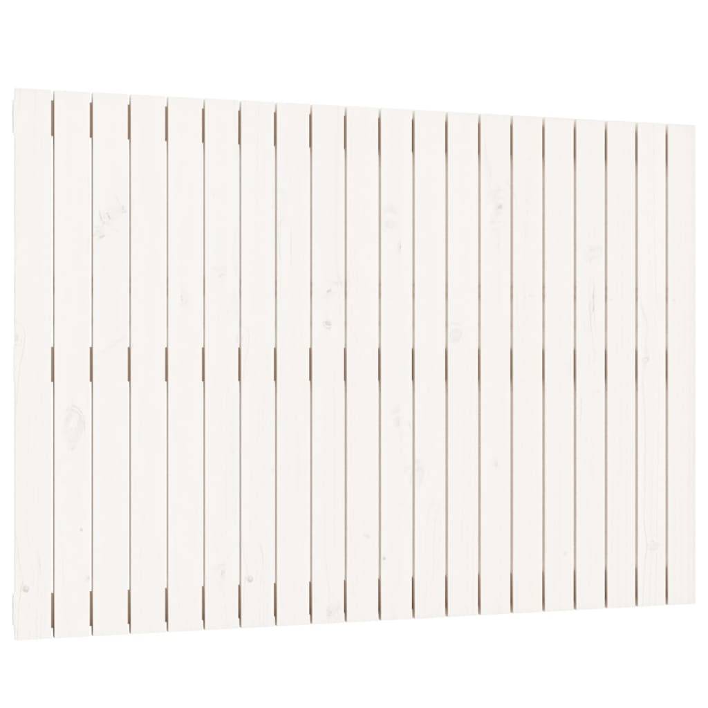 vidaXL Wand-Kopfteil Weiß 127,5x3x90 cm Massivholz Kiefer