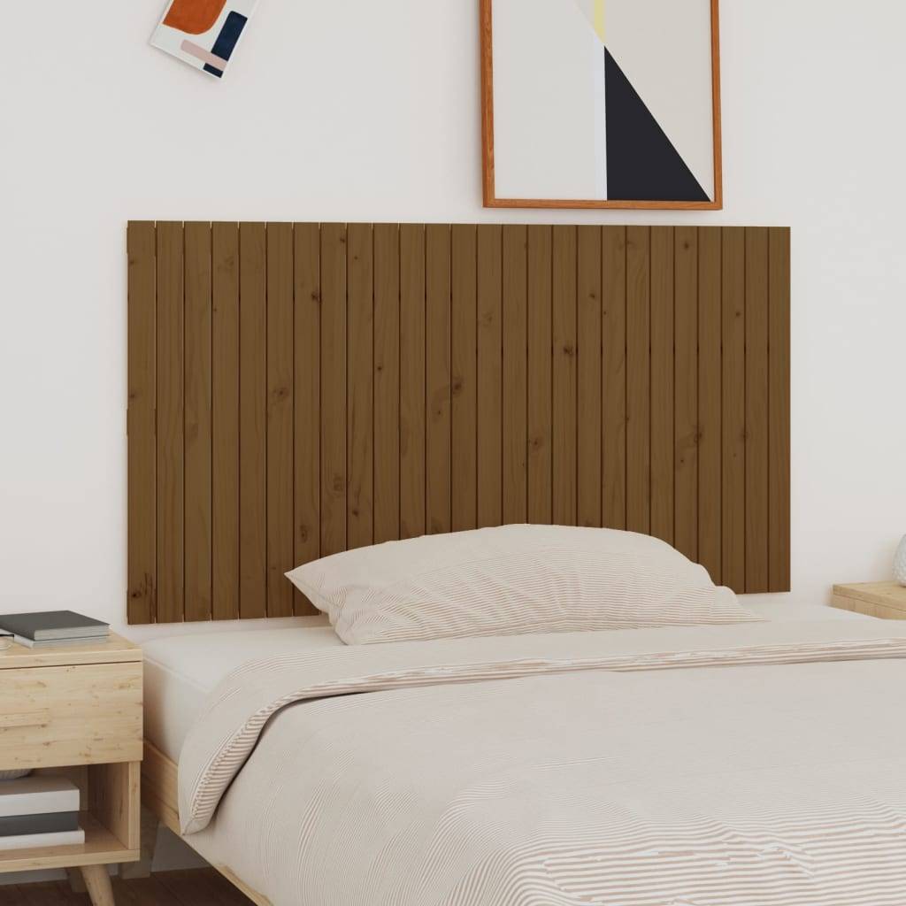 vidaXL Wand-Kopfteil Honigbraun 166x3x90 cm Massivholz Kiefer