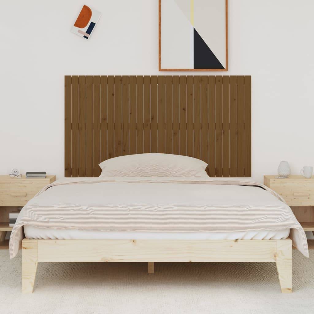 vidaXL Wand-Kopfteil Honigbraun 166x3x90 cm Massivholz Kiefer