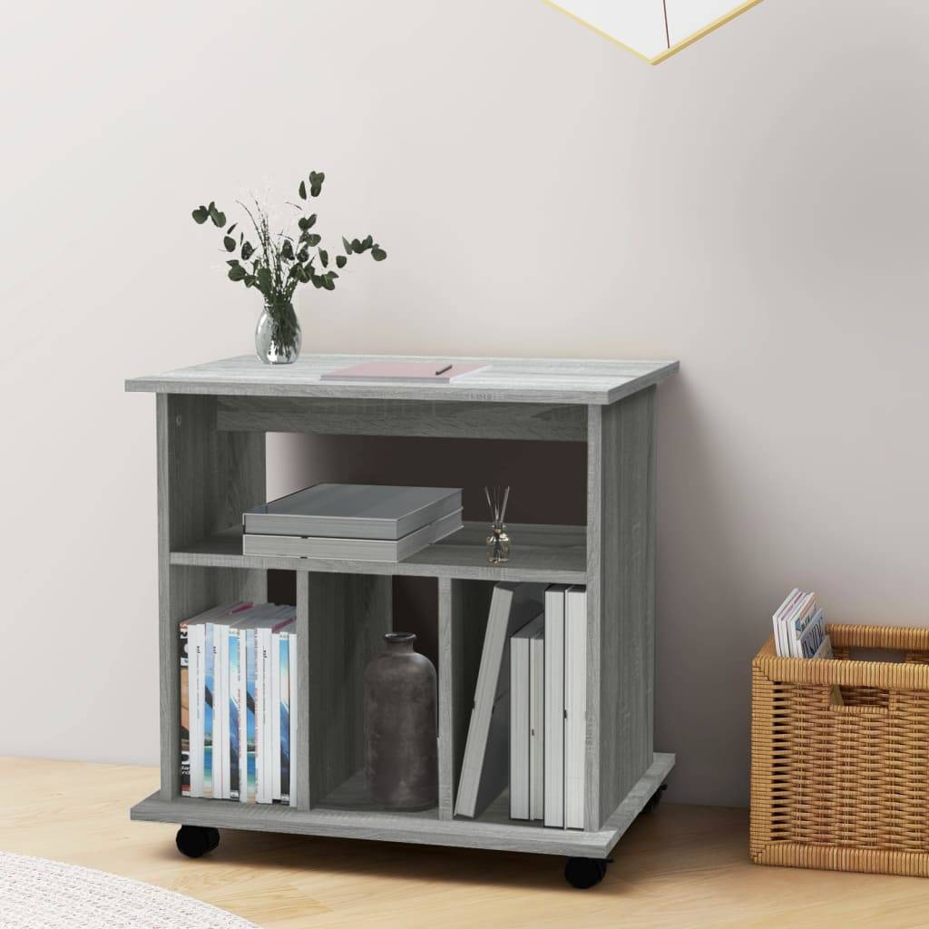 vidaXL Rollschrank Grau Sonoma 60x45x60 cm Holzwerkstoff