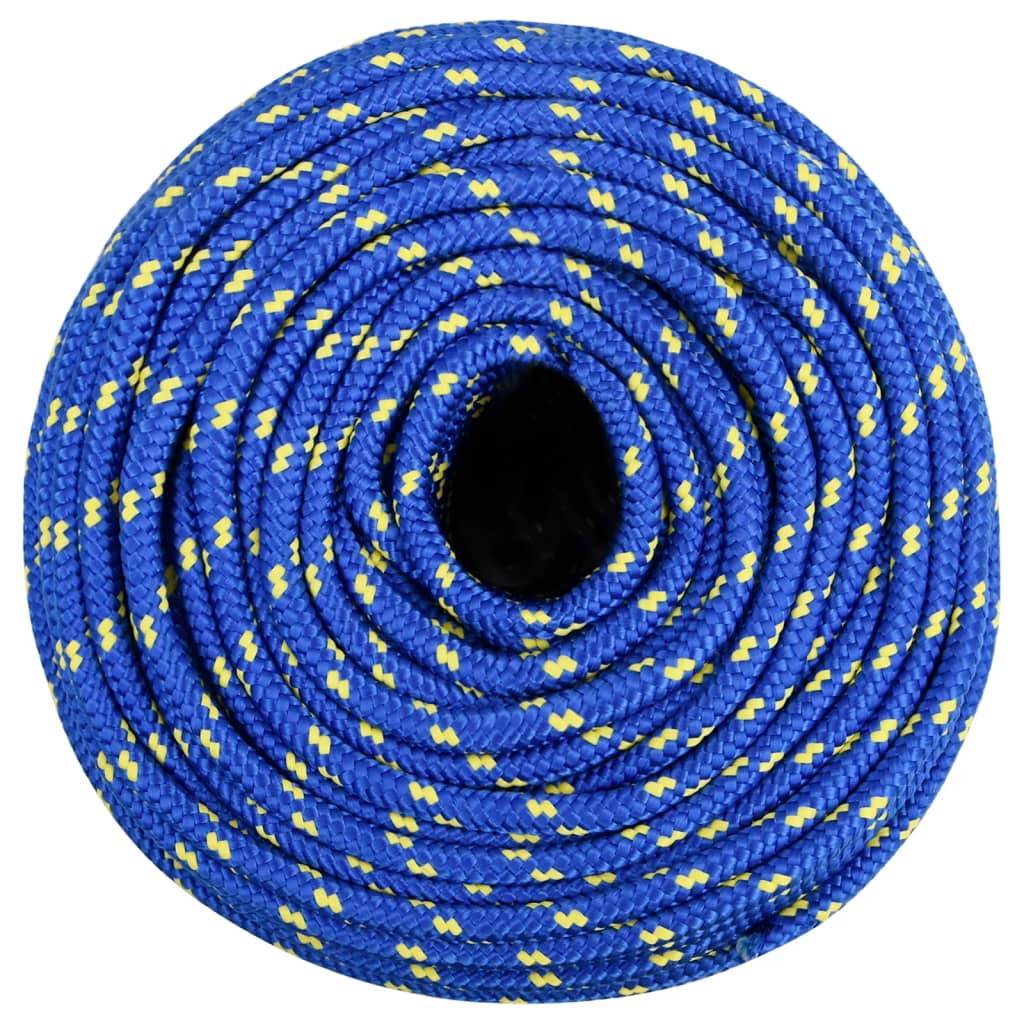 vidaXL Bootsseil Blau 8 mm 50 m Polypropylen