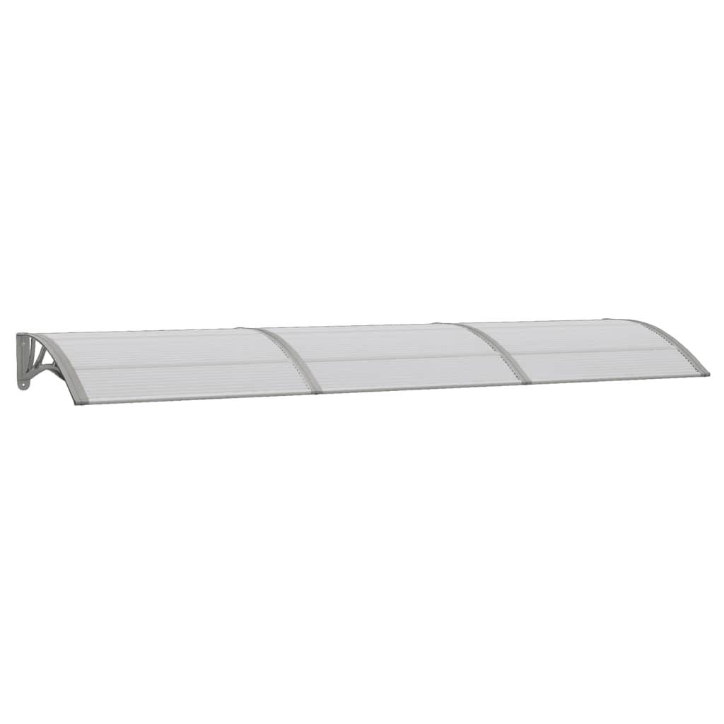 vidaXL Türvordach Grau 300x75 cm Polycarbonat