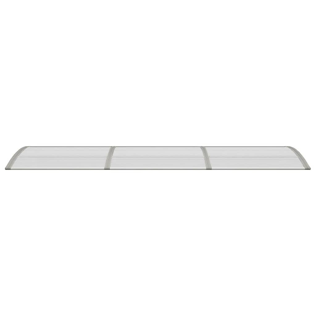 vidaXL Türvordach Grau 300x75 cm Polycarbonat
