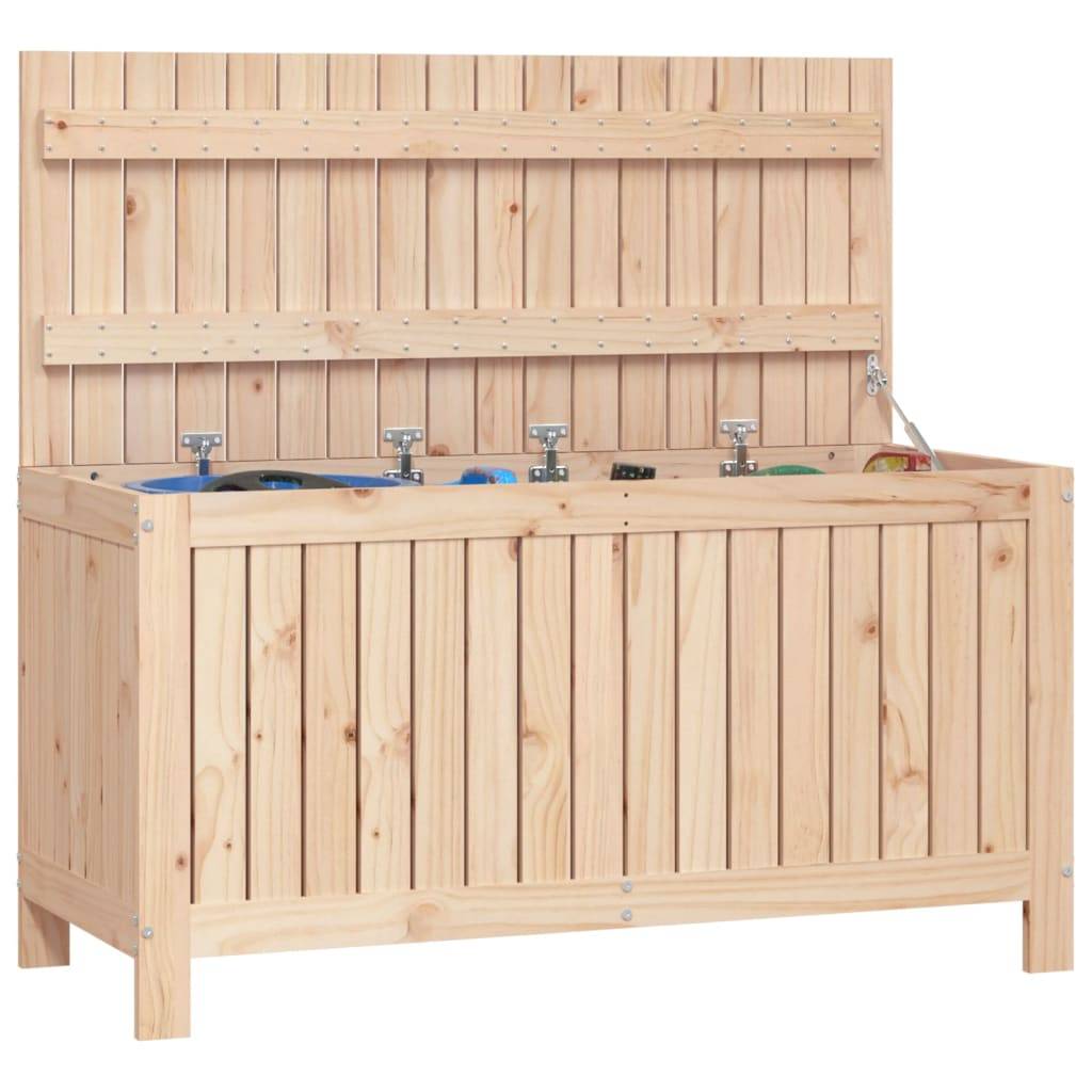 vidaXL Gartentruhe 115x49x60 cm Massivholz Kiefer