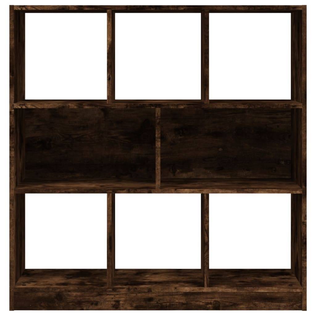 vidaXL Bücherregal Räuchereiche 97,5x29,5x100 cm Holzwerkstoff