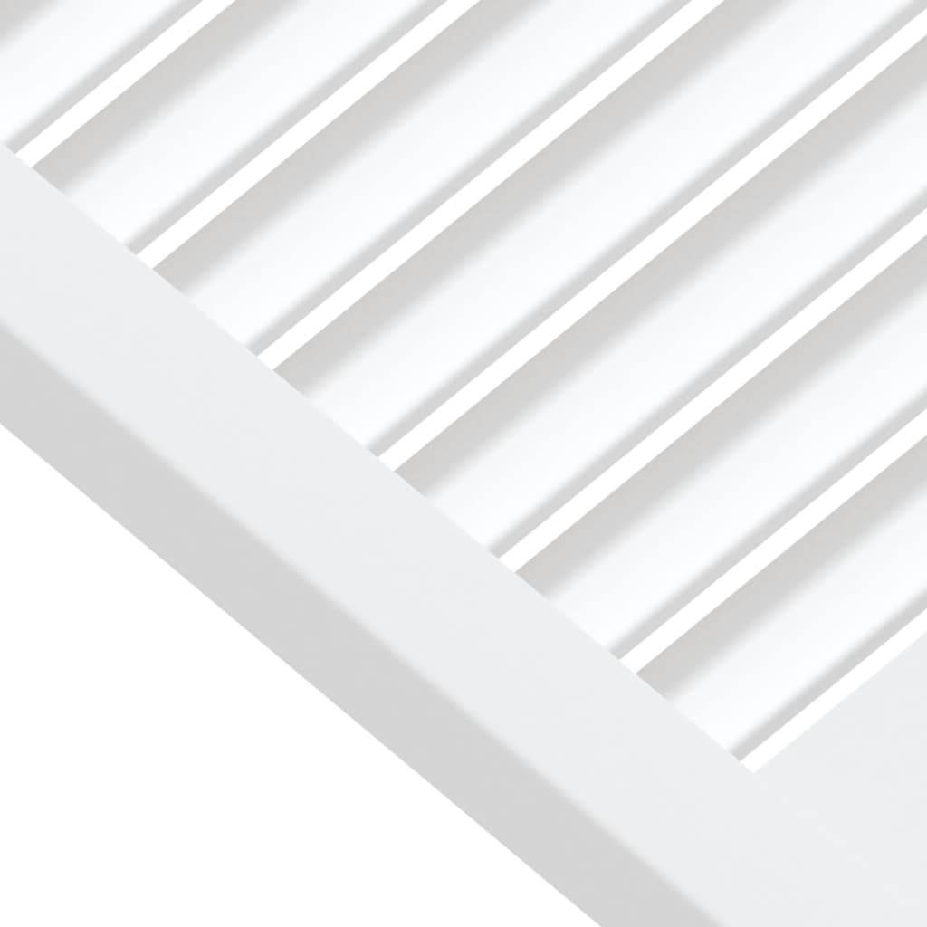 vidaXL Schranktüren Lamellen-Design 4 Stk Weiß 61,5x39,4 cm Massivholz