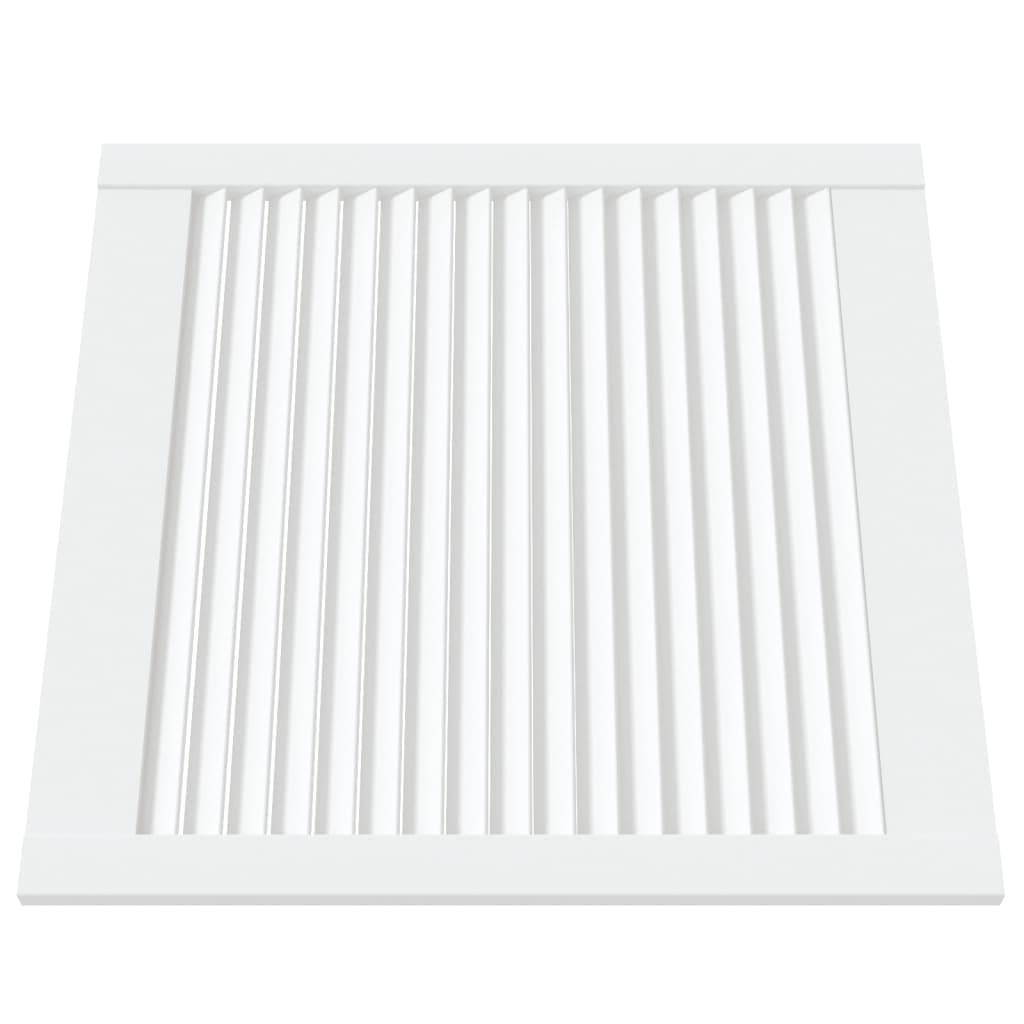 vidaXL Schranktüren Lamellen-Design 4 Stk Weiß 61,5x59,4 cm Massivholz