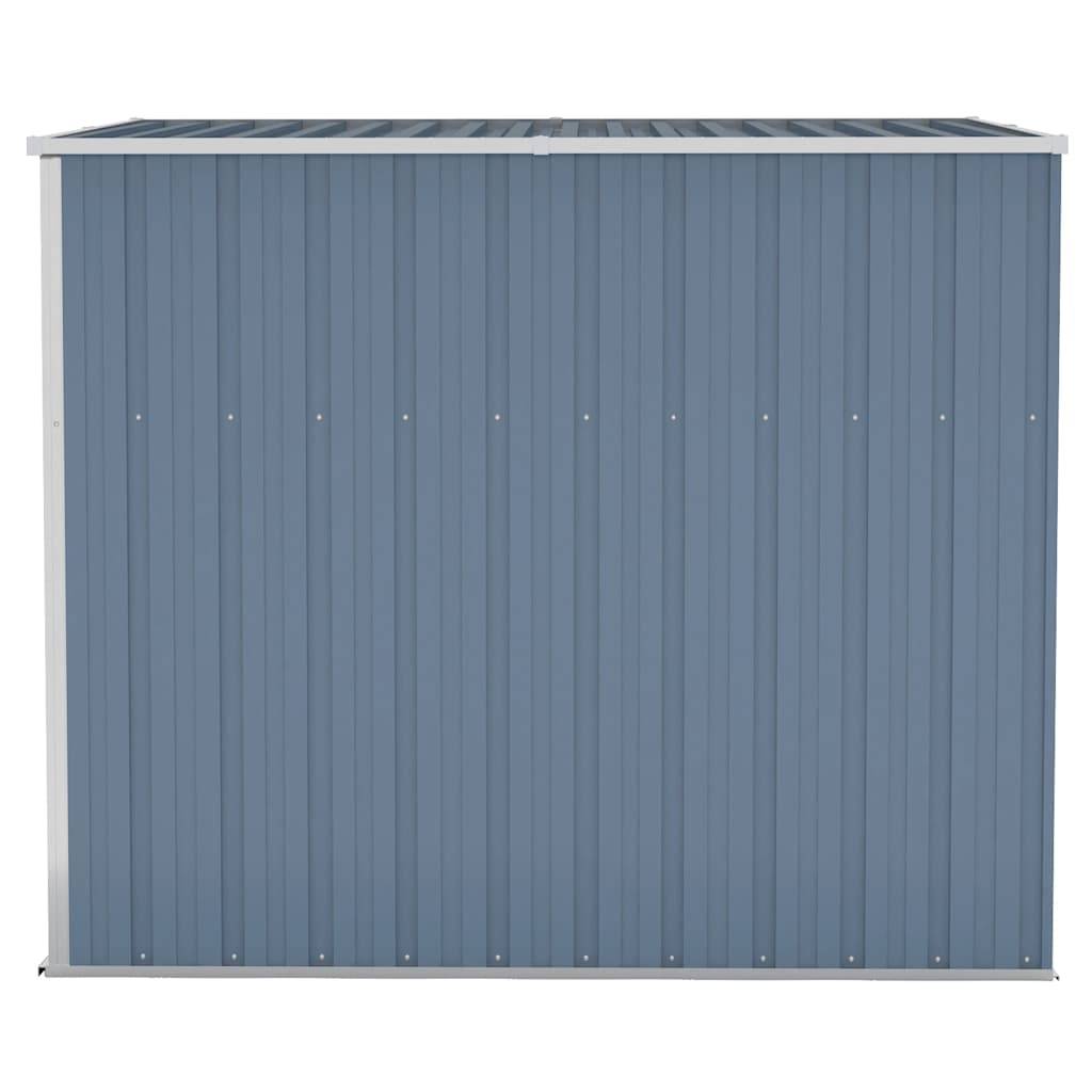 vidaXL Anbauschuppen Grau 118x194x178 cm Verzinkter Stahl