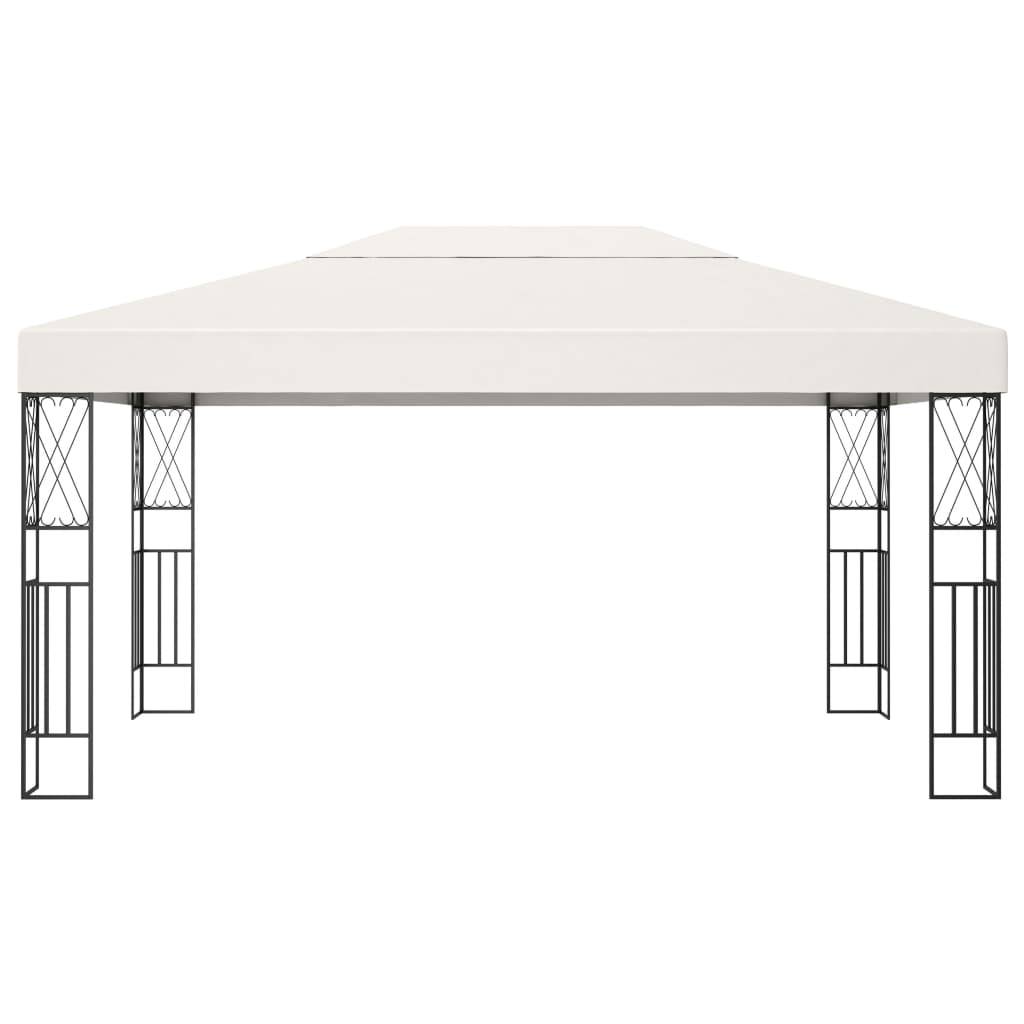 vidaXL Pavillon 3×4 m Creme Stoff