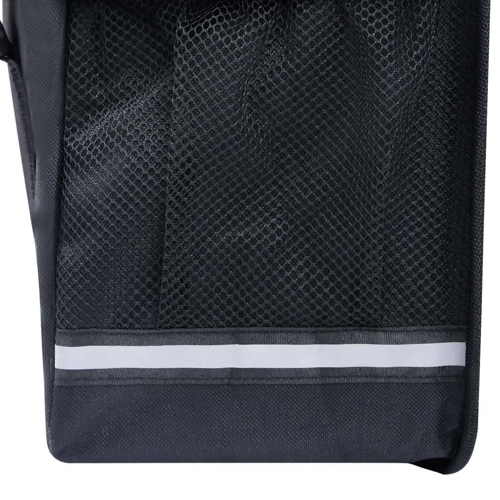 vidaXL Doppel-Fahrradtasche für Gepäckträger Wasserdicht 35 L Schwarz