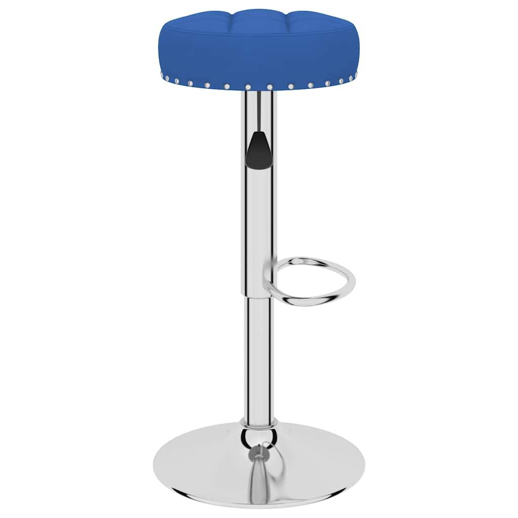 vidaXL Barhocker 2 Stk. Blau Stoff