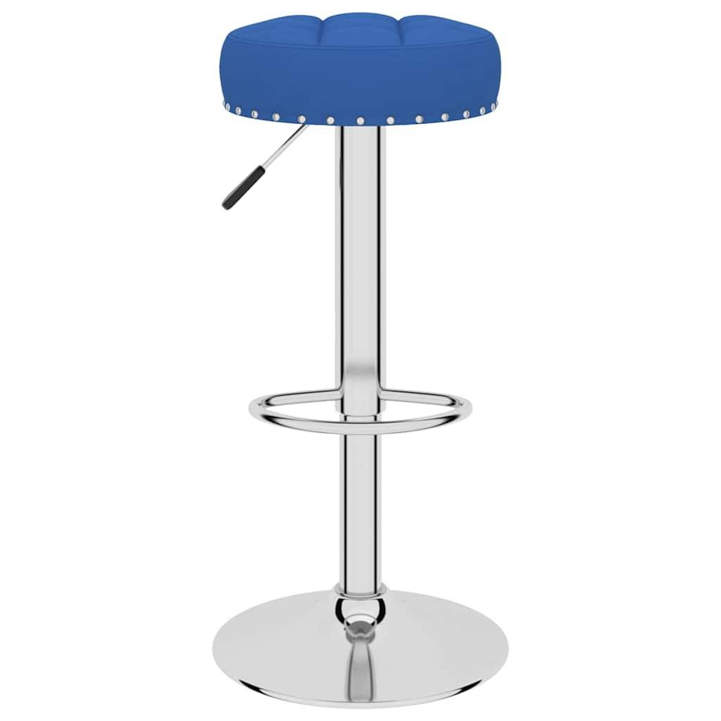 vidaXL Barhocker 2 Stk. Blau Stoff