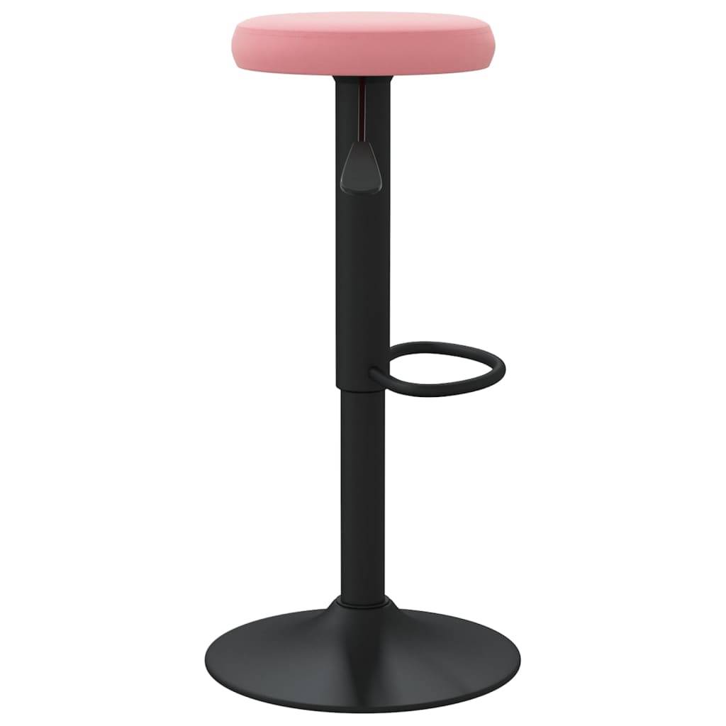 vidaXL Barhocker 2 Stk. Rosa Samt