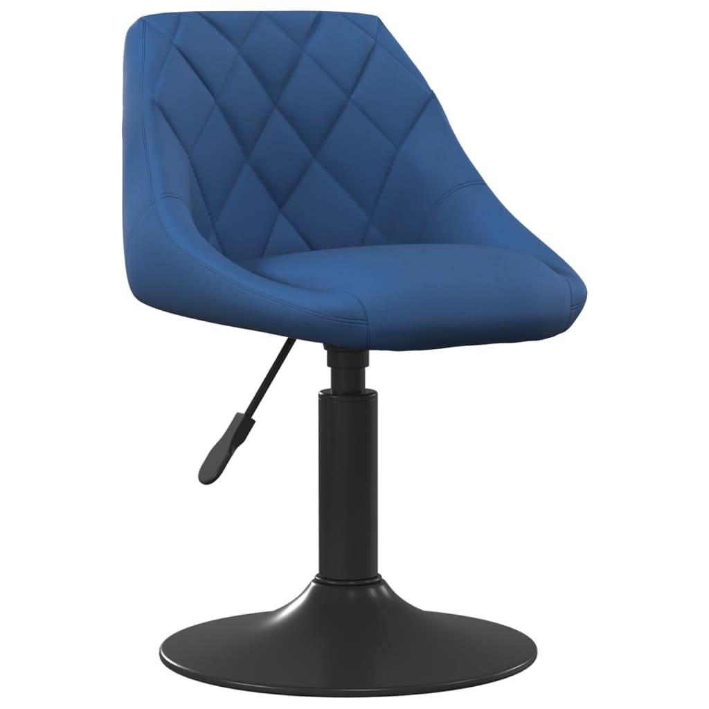 vidaXL Esszimmerstühle 6 Stk. Drehbar Blau Samt