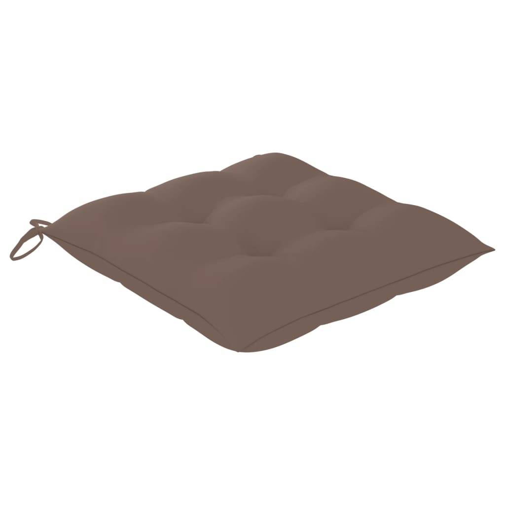 vidaXL Gartenstühle 4 Stk. mit Kissen Massivholz Akazie