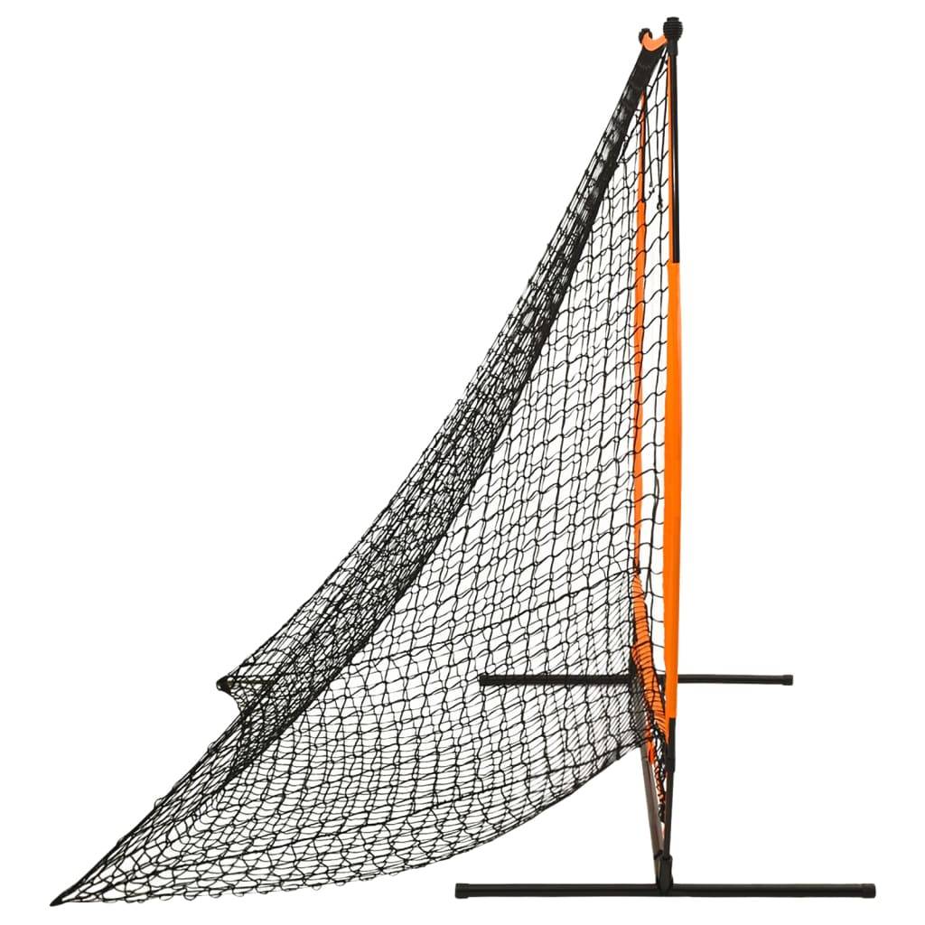 vidaXL Multisport-Übungsnetz Baseball Schwarz 174x76x158,5 cm