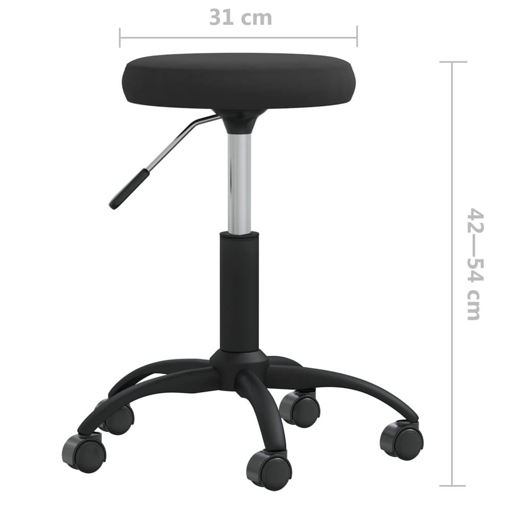 vidaXL Esszimmerstuhl Schwarz Samt