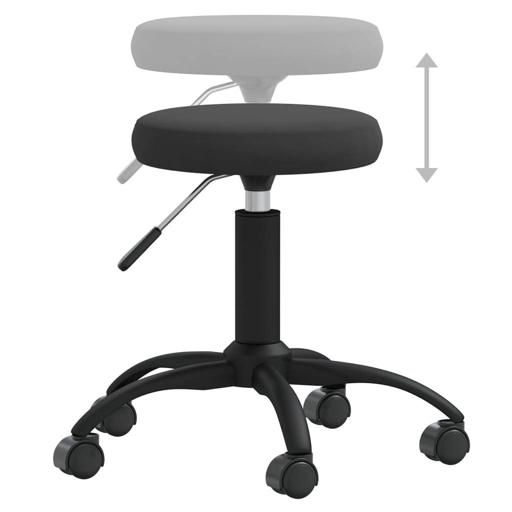vidaXL Esszimmerstuhl Schwarz Samt