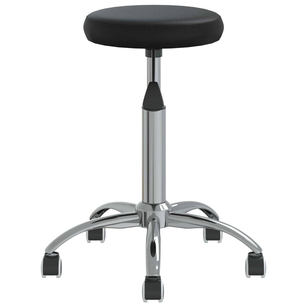 vidaXL Massagehocker Kunstleder Schwarz