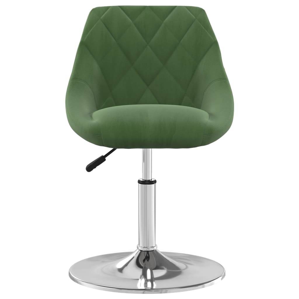 vidaXL Esszimmerstühle 4 Stk. Drehbar Dunkelgrün Samt