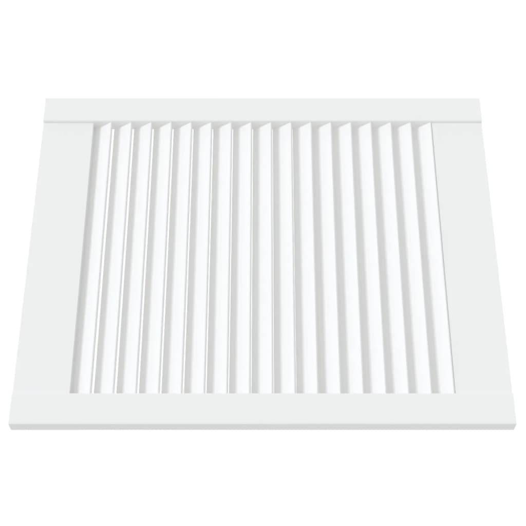 vidaXL Schranktür Lamellen-Design Weiß 61,5x49,4 cm Massivholz Kiefer