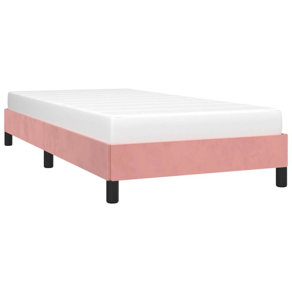 vidaXL Bettgestell Rosa 100x200 cm Samt