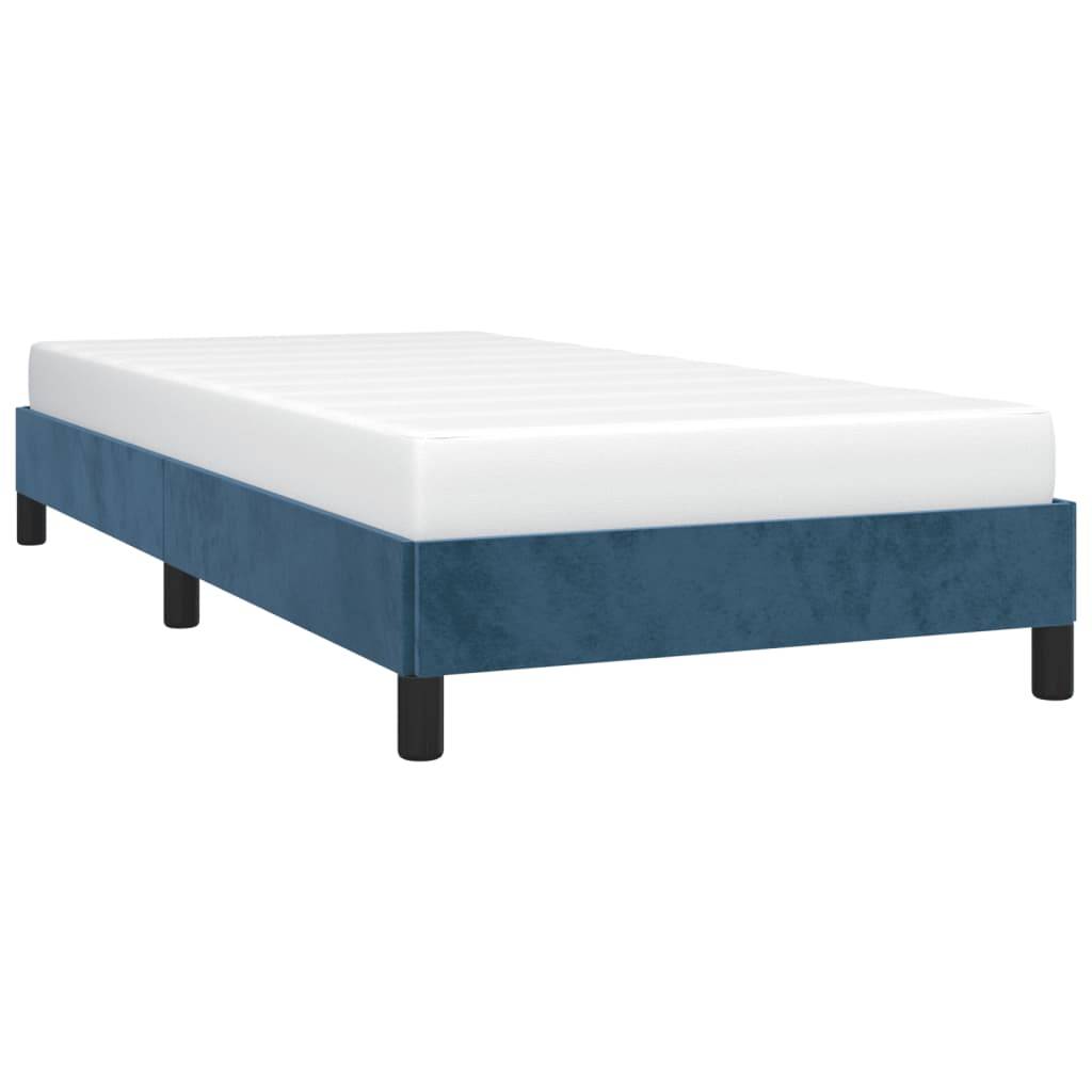 vidaXL Bettgestell ohne Matratze Dunkelblau 80x200 cm Samt