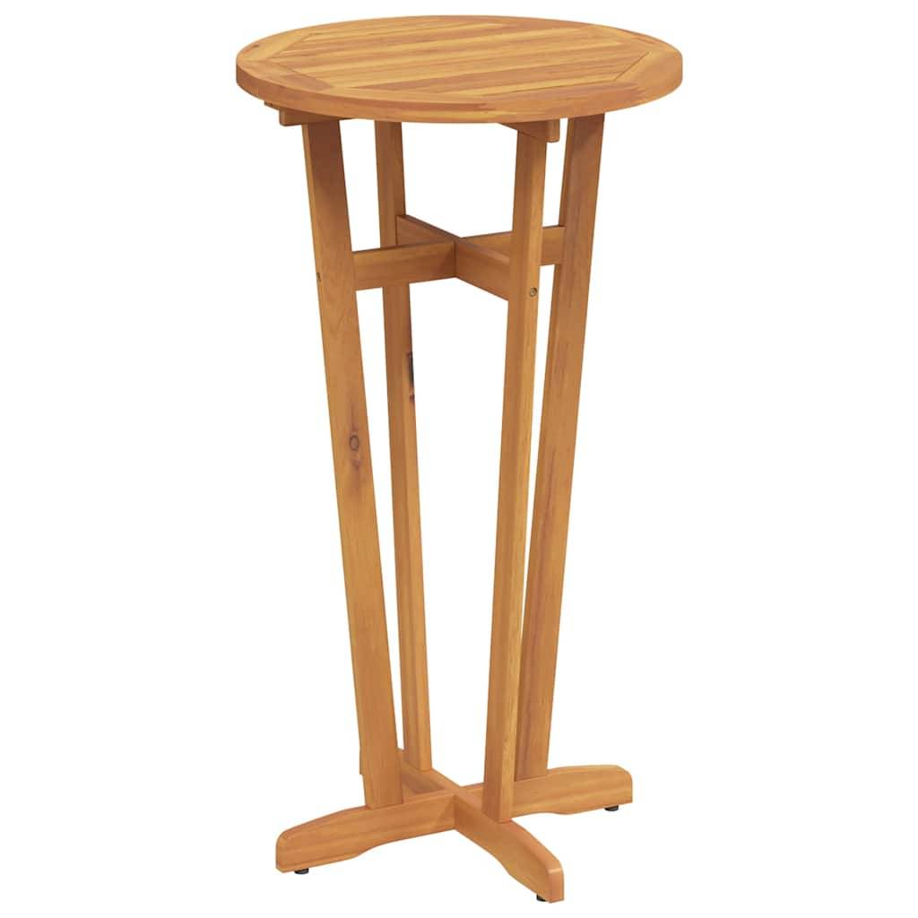 vidaXL Garten-Bartisch Ø60x105 cm Massivholz Akazie