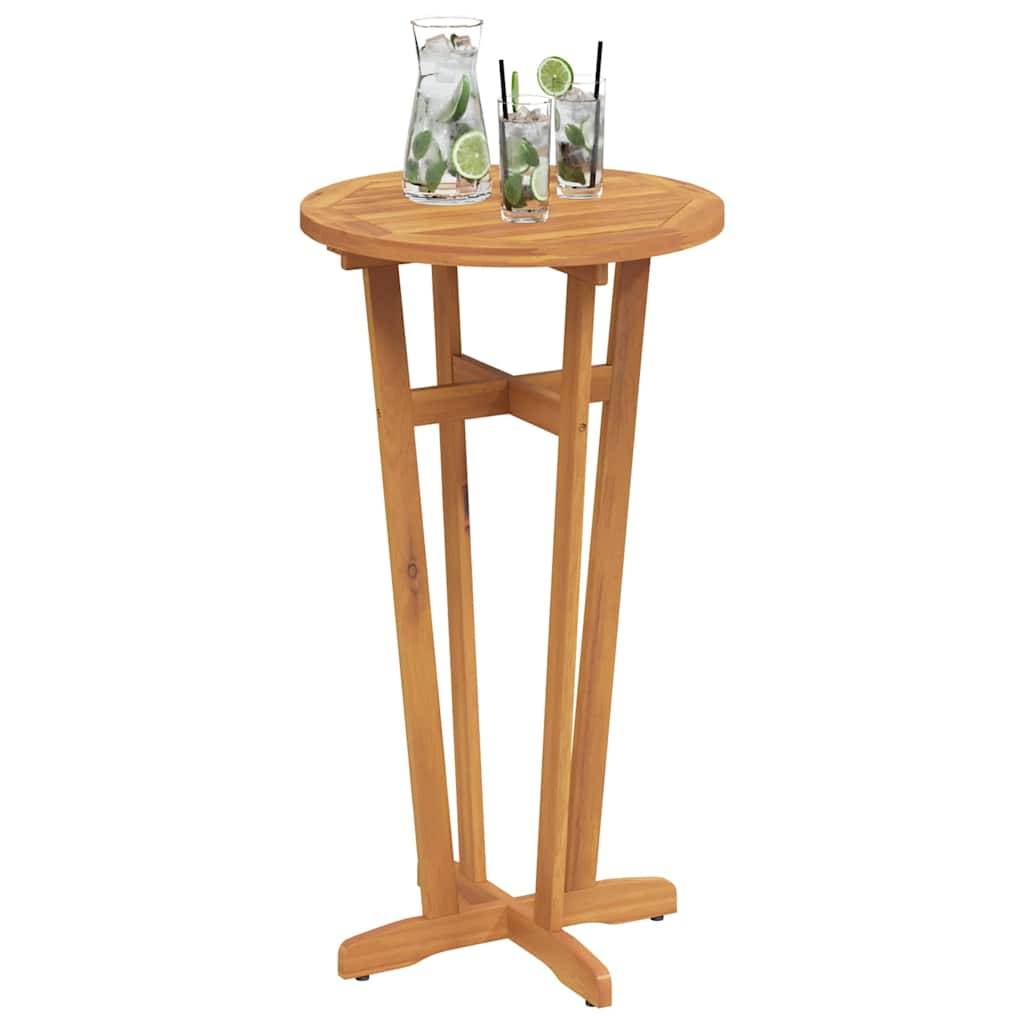 vidaXL Garten-Bartisch Ø60x105 cm Massivholz Akazie