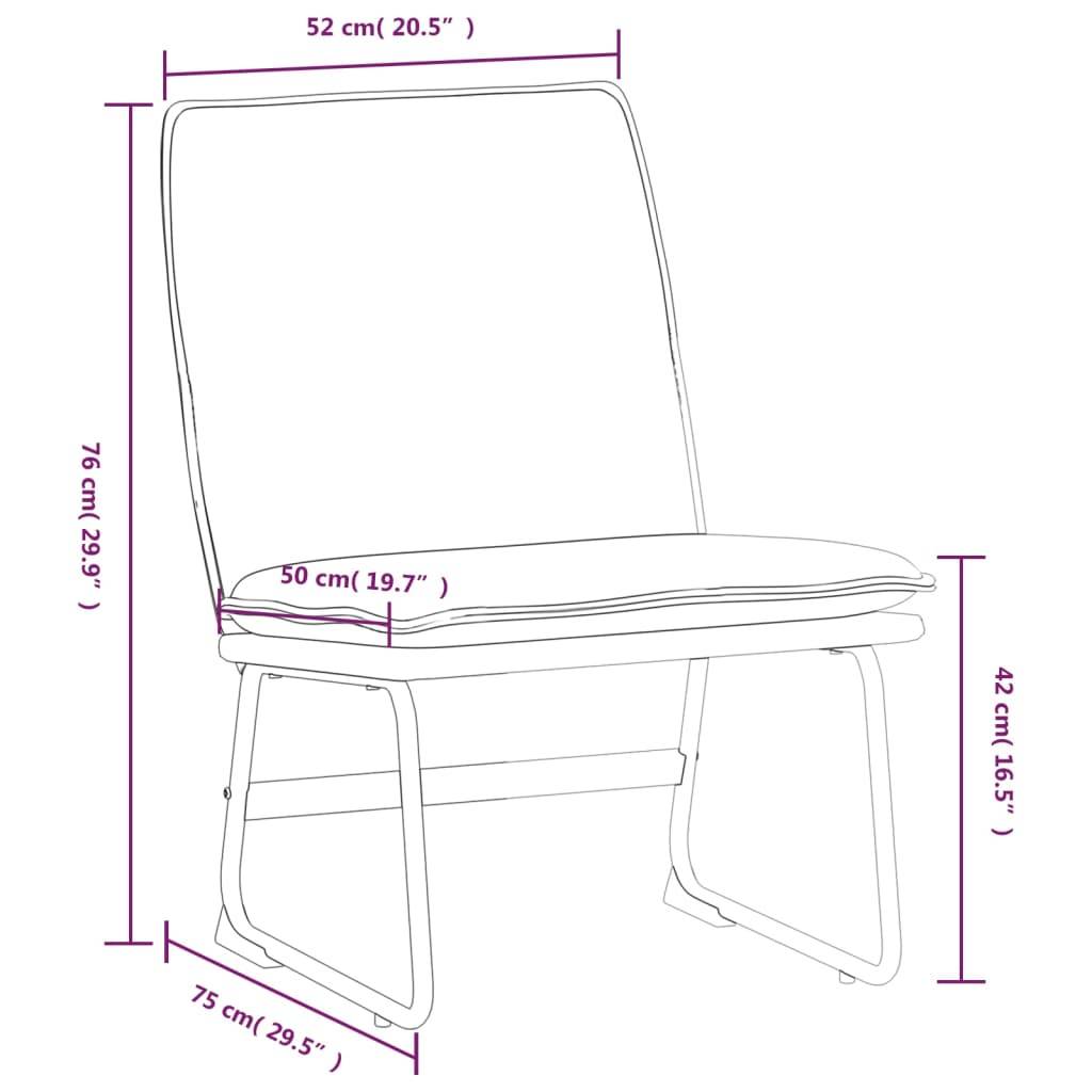 vidaXL Loungesessel Dunkelgrau 52x75x76 cm Stoff