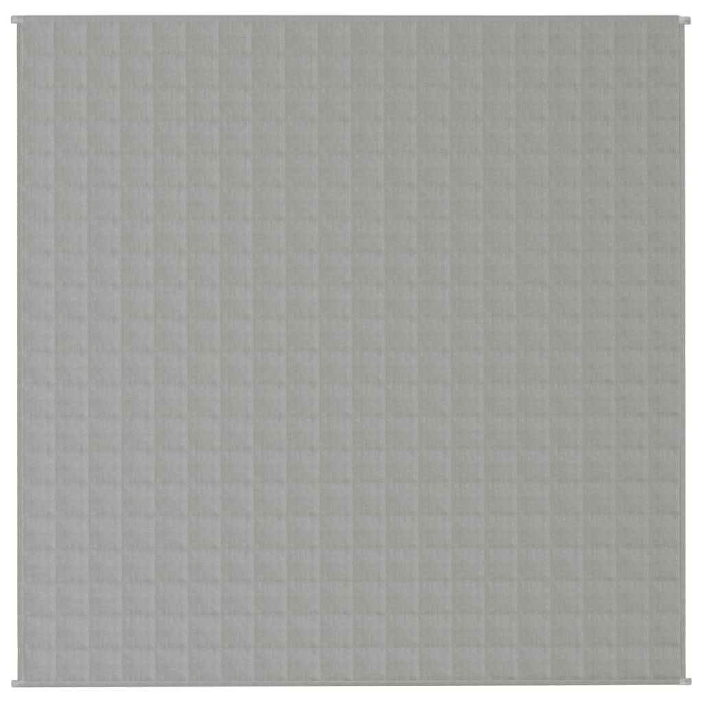vidaXL Gewichtsdecke Grau 200x200 cm 13 kg Stoff