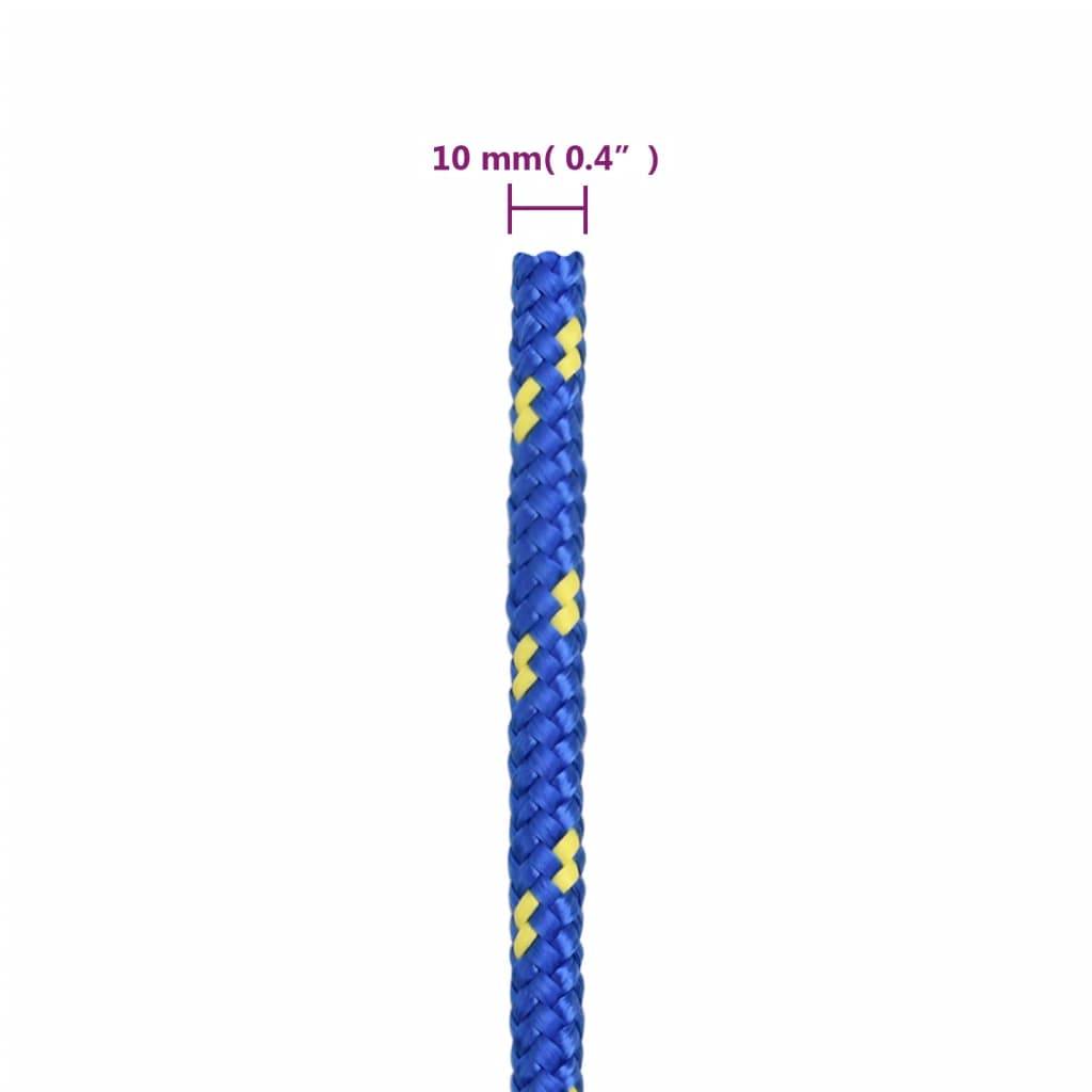 vidaXL Bootsseil Blau 10 mm 500 m Polypropylen