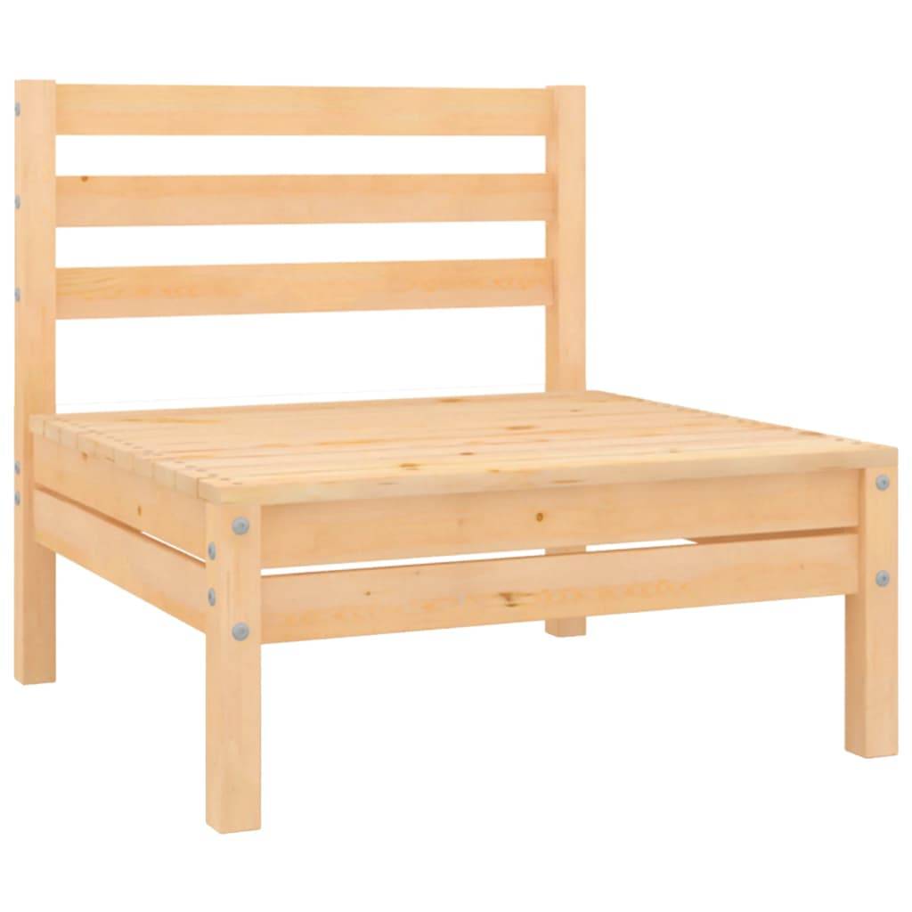 vidaXL 4-tlg. Garten-Lounge-Set Kiefer Massivholz