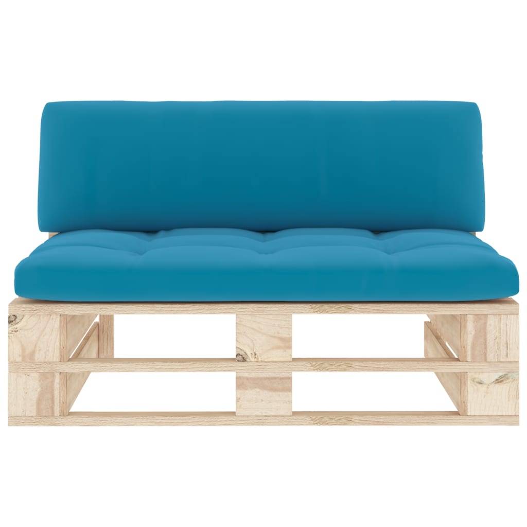 vidaXL Outdoor-Mittelsofa Paletten Imprägniertes Kiefernholz