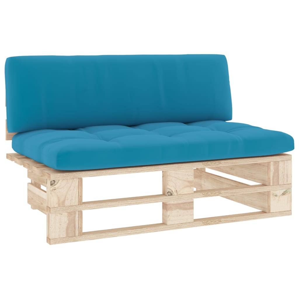 vidaXL Outdoor-Mittelsofa Paletten Imprägniertes Kiefernholz