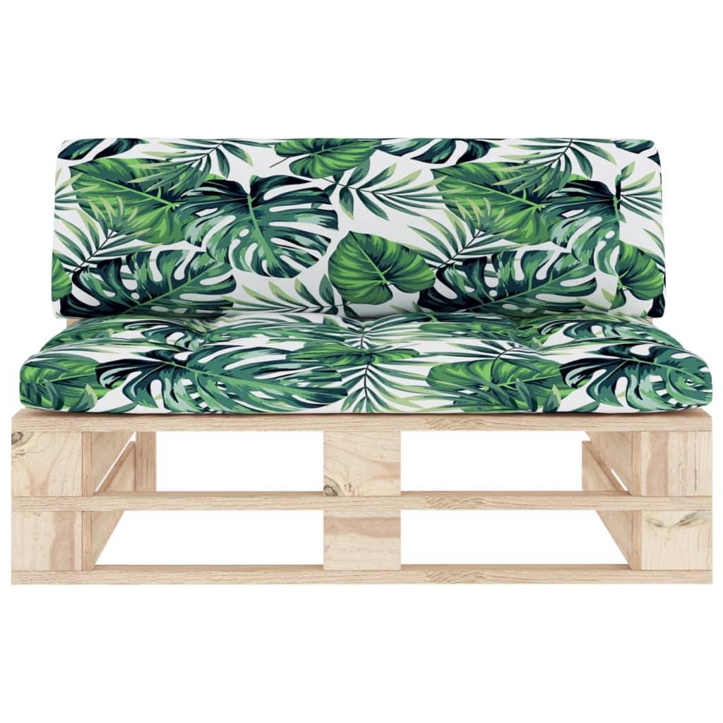 vidaXL Outdoor-Mittelsofa Paletten Imprägniertes Kiefernholz