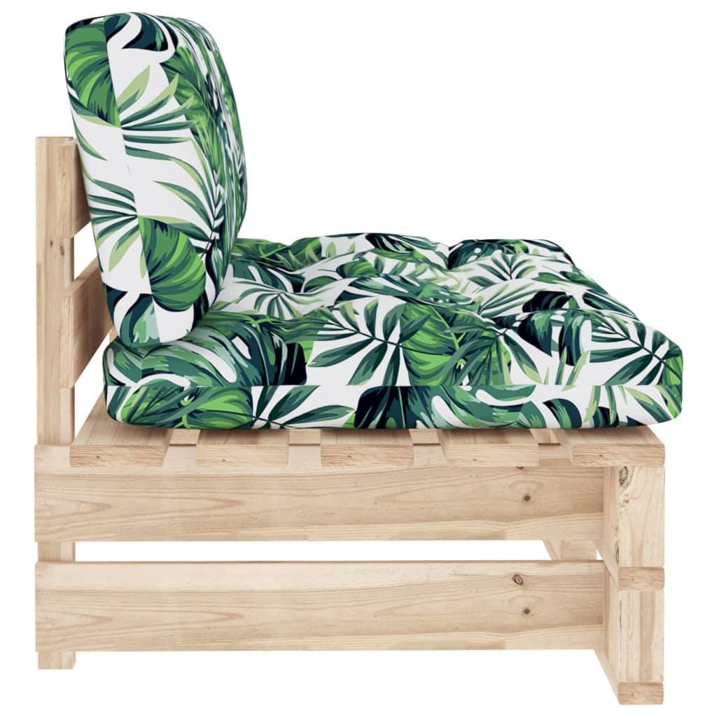 vidaXL Outdoor-Mittelsofa Paletten Imprägniertes Kiefernholz