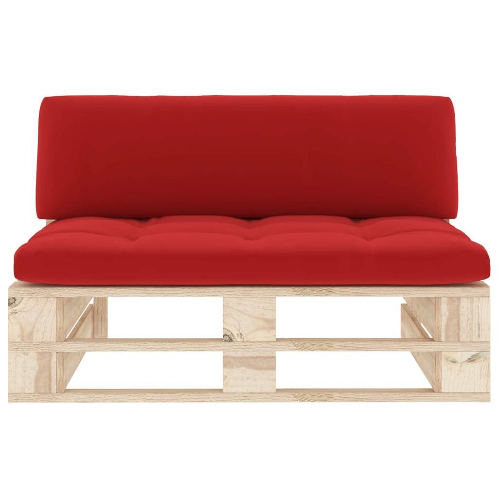 vidaXL Outdoor-Mittelsofa Paletten Imprägniertes Kiefernholz