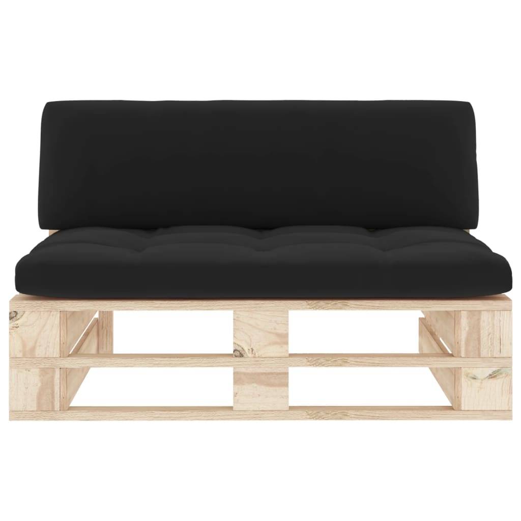 vidaXL Outdoor-Mittelsofa Paletten Imprägniertes Kiefernholz