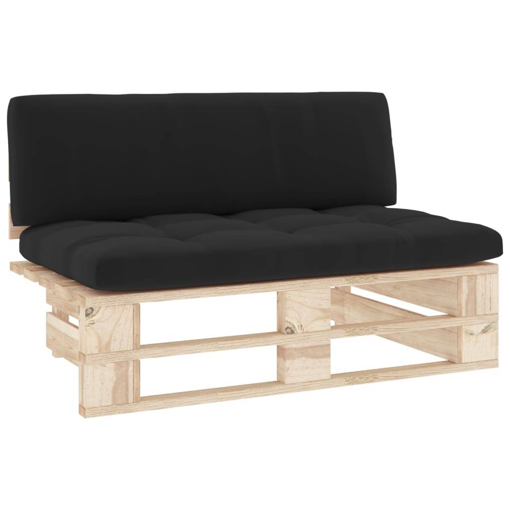 vidaXL Outdoor-Mittelsofa Paletten Imprägniertes Kiefernholz